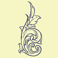 abstract leaf background vector for illustration card decoration