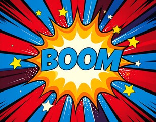 Comic book explosion effect