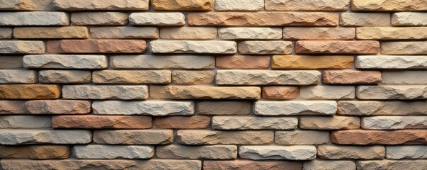 Dry-stacked stone blocks; repeating seamless backdrop , tiles, backdrop, natural