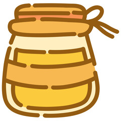 honey jar vector illustration