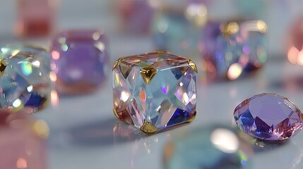 Sparkling Cube Jewels