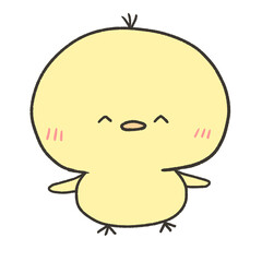 笑顔なヒヨコ