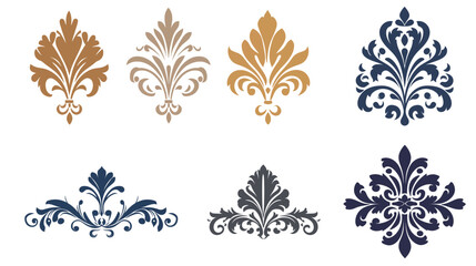 Royal Insignia Stencil Icon &ndash; Elegant Heraldic Symbol Elements