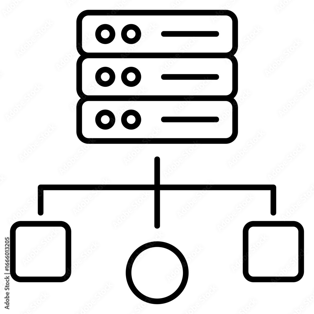 Poster data flow icon element for design
