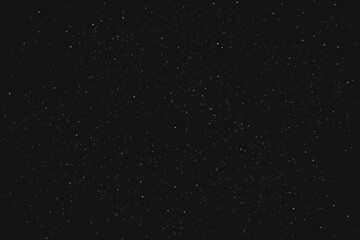 A clear night sky with many small white stars in black space