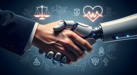 AI and Human Collaboration in Law and Healthcare