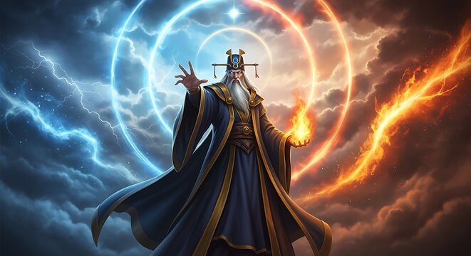 Ancient Wizard Master of Light and Dark.