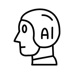 Humanoid Robot Icon