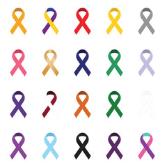 cancer ribbon ribbons color colorful