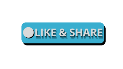 Social Media Call to Action Button Like and Share for Engagement