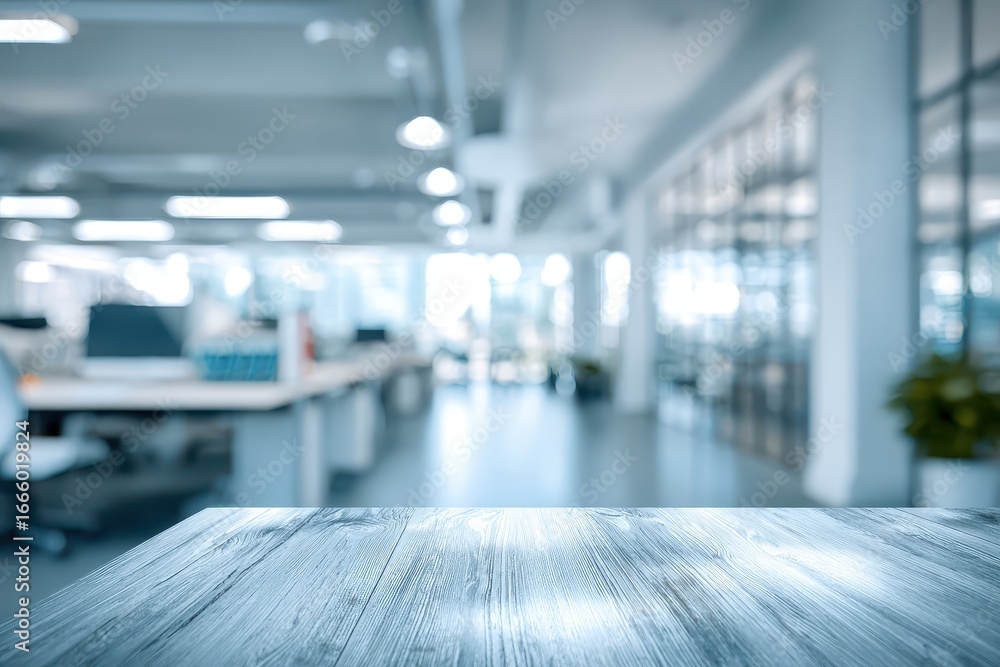 Poster bright and spacious office space featuring modern design and open layout with natural light illumina