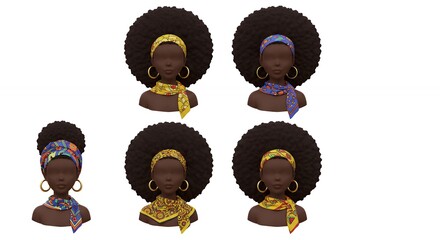 African american womens fashion headwear collection