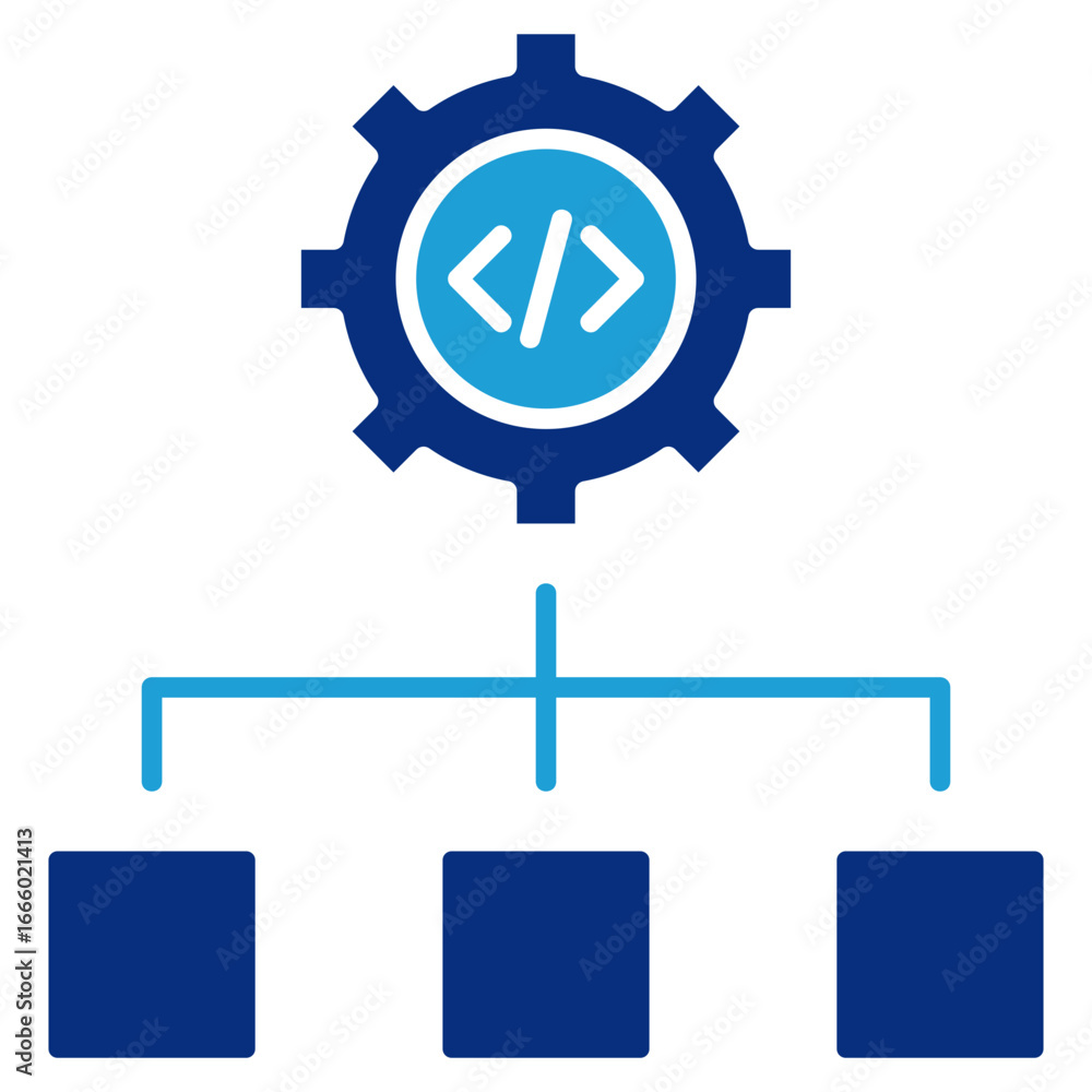 Poster api design icon element for design