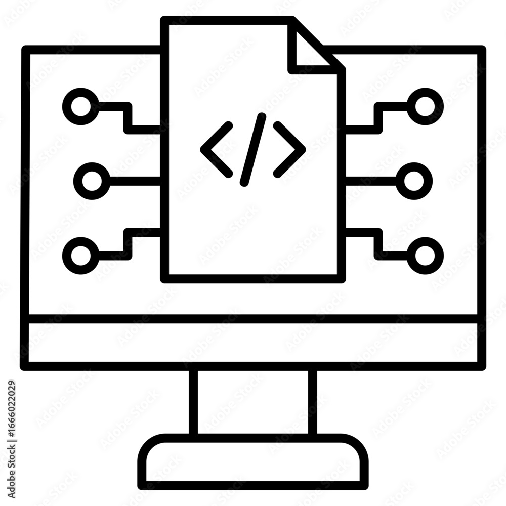 Poster version control icon element for design