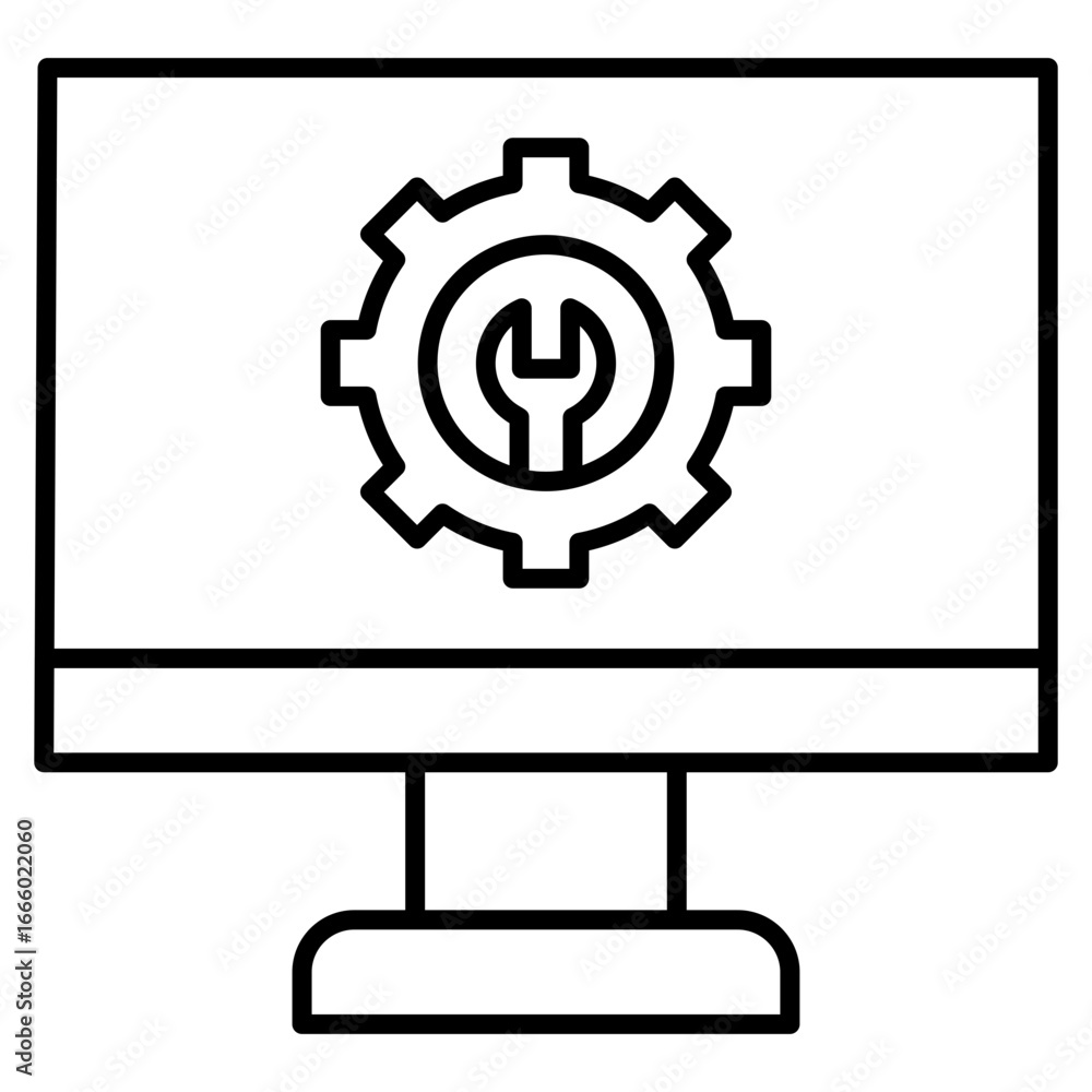 Poster build tool icon element for design