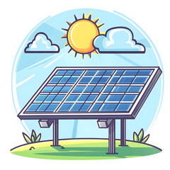 Solar Panel Illustration