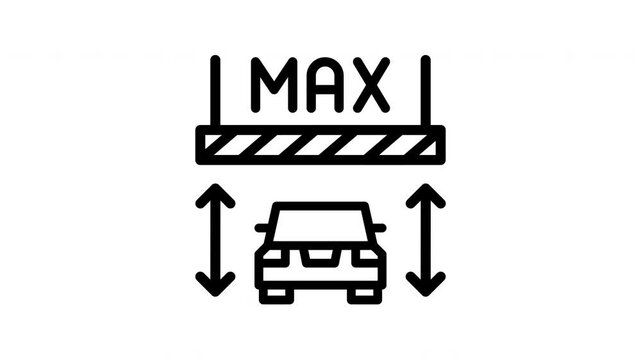 maximum height minimalist line animation