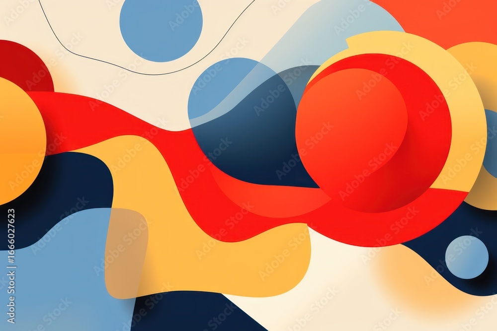 Aufkleber abstract shapes backgrounds graphics pattern.