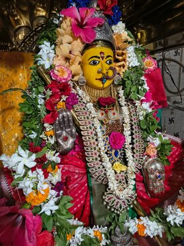 hindu god statue in maa mangala