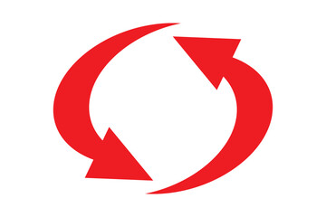 reverse arrow icon vector design isolated in white background