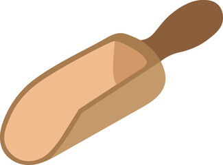 Realistic kitchen scoop vector