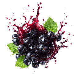 delicious bilberry juice splash png