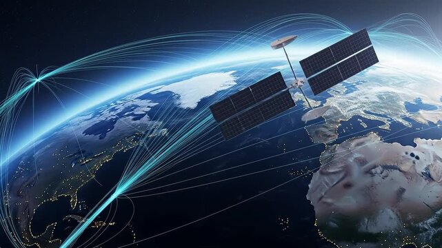 Global Satellite Network High-Speed Internet Connectivity