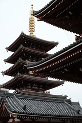 pagoda in Asakusa Kannon, Japan