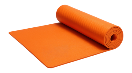 PVC yoga mat, non-toxic, orange color