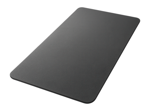 Non-slip exercise mat, with high grip, grey