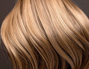 Fototapeta premium Close-up of blonde wavy hair