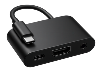 USB-C to HDMI hub with audio jack