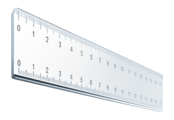 Ruler with transparent edge for precise line placement