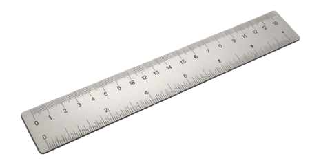 Ruler with end-to-end calibration for accuracy