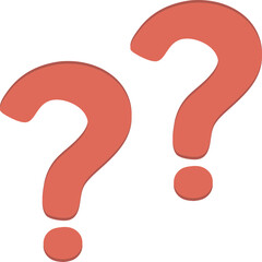 red question mark