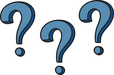 blue question mark