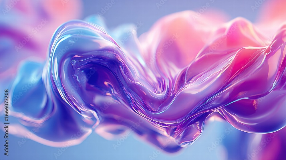Aufkleber this stunning abstract features swirling, colorful liquid forms in a mesmerizing display of light an