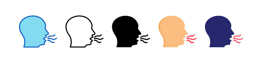 Bad Smell Multiple Style Icon Set Collection. 