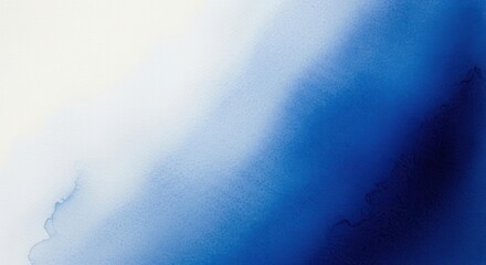 Fototapeta premium Abstract blue background, watercolor texture, gradient design, artistic wallpaper