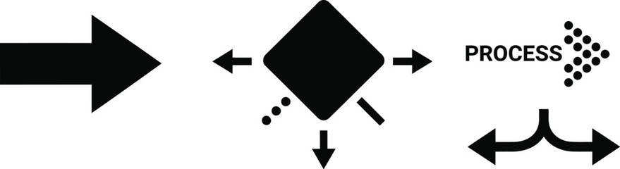Streamline operations with this dynamic process flow diagram for impactful presentations and modern infographics