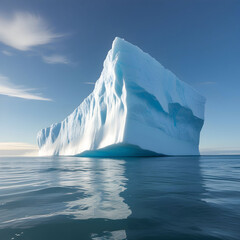 Iceberg with above and underwater iceberg outdoors nature