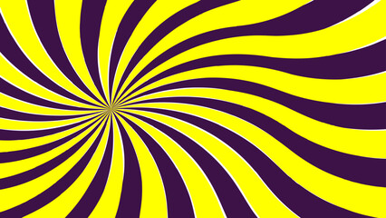 Abstract background with hypnotic spiral wavy rays pattern. Curve smoothly, forming swirling vortex effect. Spiral background with white and blue Sunburst. Funky ray elements,