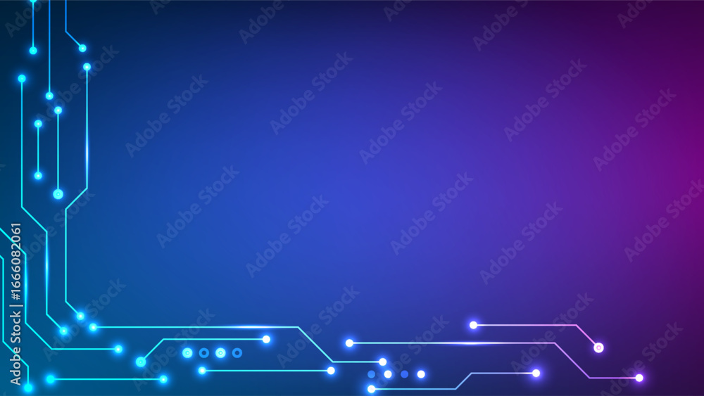 Poster digital background. futuristic circuits concept. design from abstract data cyber business market and