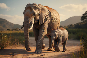 elephant in the wild