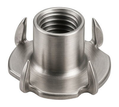 Stainless steel T-nut with prongs