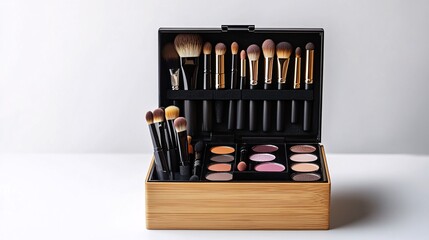 Makeup Organizer Box for Storage and Organization - Isolated on White Background