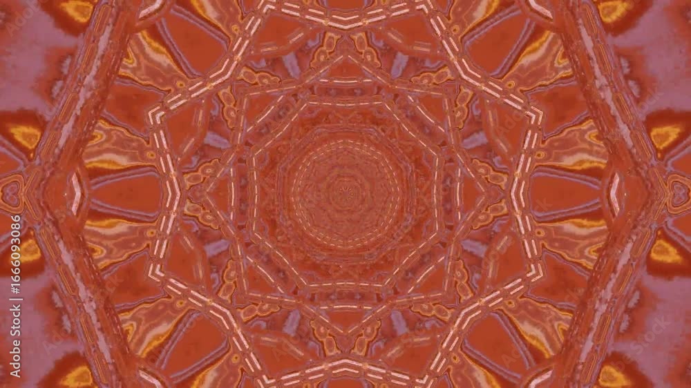 Poster colorful and intricate patterns continuously flow and transform, providing a hypnotic visual experie