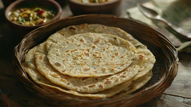 akki rotti karnataka indian food video orbit left	
