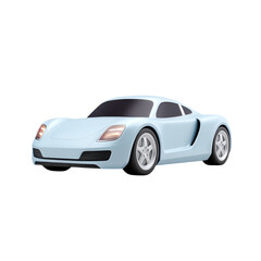 A sleek blue sports car ready for a thrilling drive on open roads.