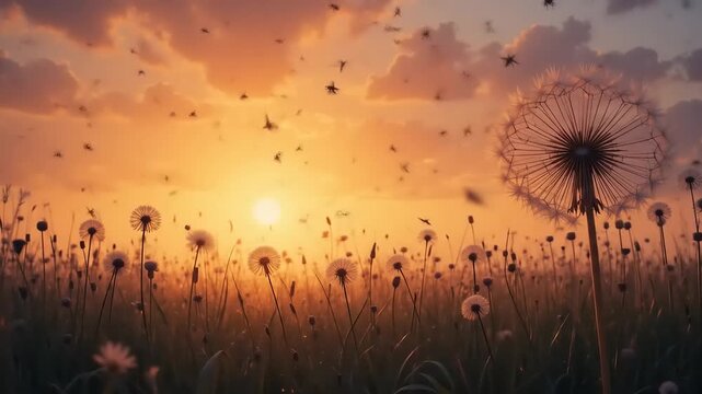 dandelion in the sun